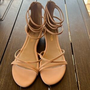 Dream Pairs Ankle Strappy Low Wedge Sandals